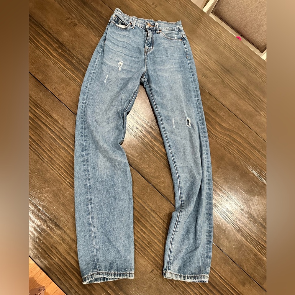 BDG Urban Outfitters Light Blue Distressed Mom Jeans